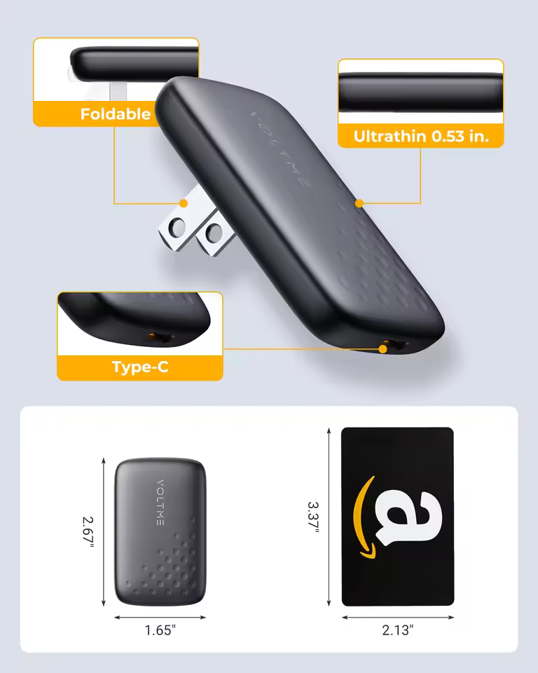 VOLTME REVO 30 EVO charger with included 60W RUGG USB-C cable