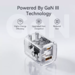 VOLTME REVO 30 DUO CA charging an iPhone and a Samsung phone simultaneously